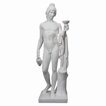 Imagem de DadArt Ganimedes oferecendo a taça estátua de alabastro feita à mão com mitologia romana grega