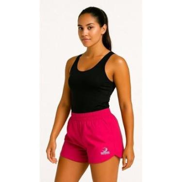 Imagem de Shorts Feminino De Treino Tactel Pink Fucsia - Summer Pro Com Bolsos Academia-Feminino