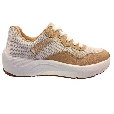 Imagem de Tênis Jogging Beira Rio Nylon Recorte Brilhante Feminino