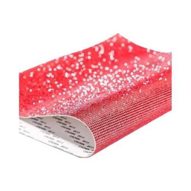 Imagem de Fita Adesiva De Strass 12x20cm Para Artesanato DIY, Decoração De Carro
