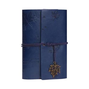 Imagem de Caderno Espiral De Couro Retrô Nostálgico Estilo Floresta Diário De Vi