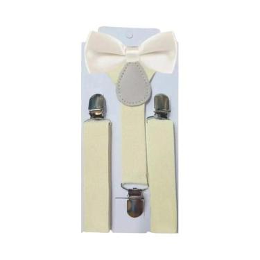 Imagem de Conjunto De Suspensórios Ajustáveis Com Gravata Borboleta Para Criança