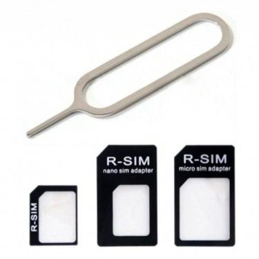Imagem de Adaptador Chip Nano Sim Micro Sim 3X1 Com Clip Para Iphone