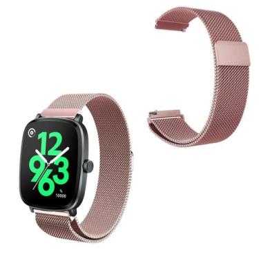 Imagem de Pulseira para Haylou RS5 2,01 - metal com fecho de imã - Genérica