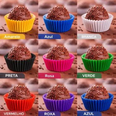 Imagem de 500 forminhas para doces decoração festa cor resistencia - Marques fes