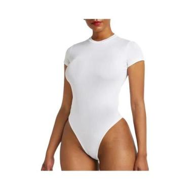 Imagem de Macacão Feminino De Verão Respirável Irregular Sexy Cor Sólida Moda Di