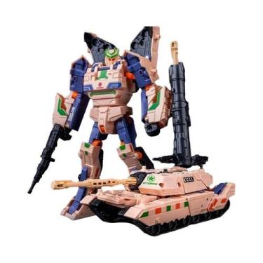 Imagem de Brinquedo Robô Transformável Mecha Para Crianças, Modelo De Carro Tanq