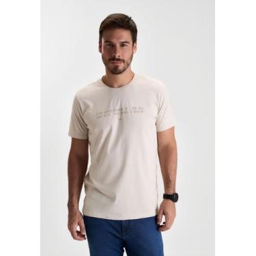 Imagem de Camiseta docthos relaxed fit manga curta estampa coffee, 043 creme, G