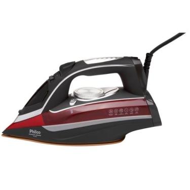 Imagem de Ferro a Vapor Philco Titanium Ceramic Cinza e Vermelho PFV3200V  220 V