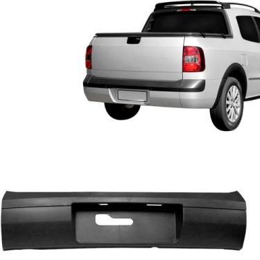 Imagem de Parachoque Traseiro Saveiro G5 G6 09 10 11 12 13 14 15 16 Preto Textur