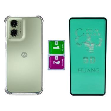 Imagem de Pelicula Ceramica + Capa Anti Impacto Para Moto G24 - Mustangshop