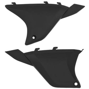 Imagem de Tampa Lateral Carenagem Cromo Forte Biz 125 Ks Es 2006 a 2010, PRETO 2