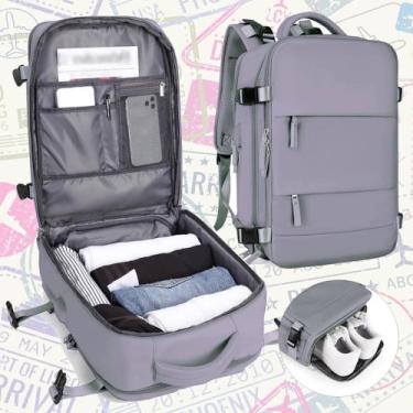 Imagem de Mochila Notebook Mala Bordo Viagem 180 Graus Trabalho Executiva Reforç