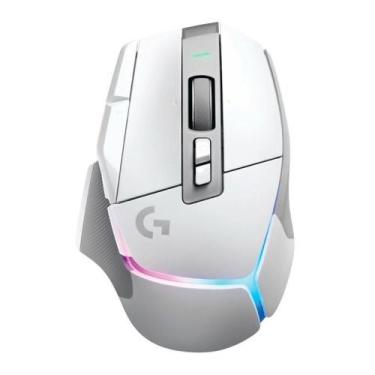 Imagem de Mouse gamer sem fio logitech g502 x plus rgb branco 910-006170