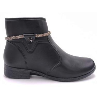 Imagem de Bota Feminina Cano Curto Dakota D2182, Preto, 36