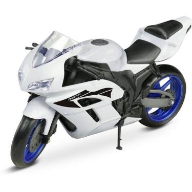 Imagem de Moto de Brinquedo Racing Motorcycle 22cm com Rodas de Borracha e Suspensão Traseira Roma