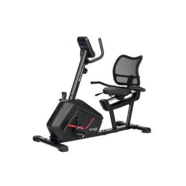 Imagem de Bicicleta Ergométrica Horizontal com 8 Níveis de Resistência Black Edi