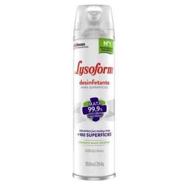 Imagem de Desinfetante Aerossol Lysoform Original 360ml