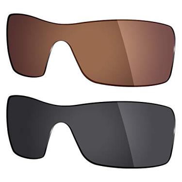 Imagem de Mryok 2 pares de lentes polarizadas de substituição para óculos de sol Oakley Batwolf – Opções