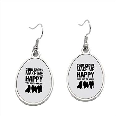 Imagem de Brinco Chowchos Make Me Happy – Brincos pendentes para meninas – Presente de festa de aniversário dos namorados