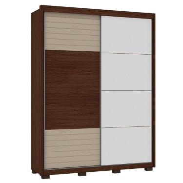 Imagem de Guarda Roupa Casal Confort 2 Portas 3 Gavetas Marrom Caemmun