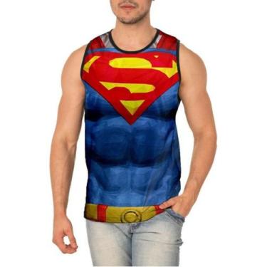 Imagem de Camiseta Regata Brasão Peitoral Super Homem Ref:339 - Smoke