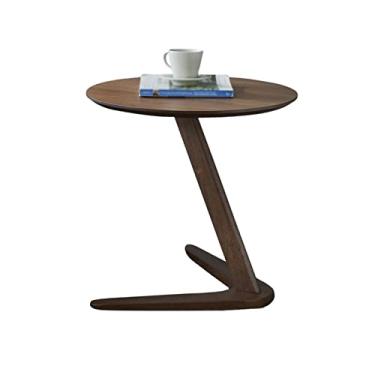 Imagem de Mesa de café Mesa de centro de café da mesa lateral de moda luz mesa de café de madeira pequena mesa de café para quarto, sala de estar, escritório Mesa final