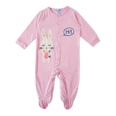 Imagem de Macacão Bebe Menina Suedine Algodão Tip Top