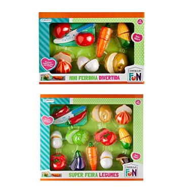 Imagem de Combo Kids - Super Feira Legumes Creative Fun e Creative Fun Mini Feirinha Divertida 6 legumes Multikids - BR1108K