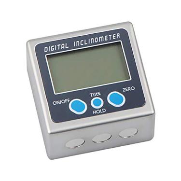 Imagem de Qudai Multifuncional Digital Inclinometer Zinco Liga Shell 360 ° Eletrônico Transferidor Mini Digital Angle Calibre com Ímã NP