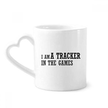 Imagem de I Am A Tracker In The Games Caneca de café cerâmica copo de coração de vidro