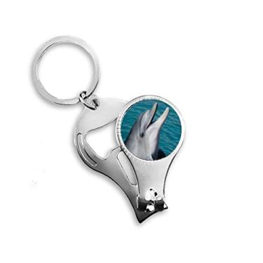Imagem de Ocean Water Dolphin Science Nature Picture Nail Nipper Ring Chaveiro Abridor de Garrafas Cortador