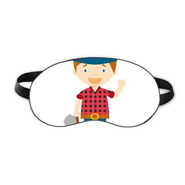 Imagem de Blue Hat Shirt Canada Cartoon Sleep Eye Shield Soft Night Blinfold Shade Cover
