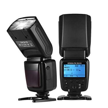 Imagem de Domary Visor LCD Speedlite GN33 com luz de flash para câmera sem fio universal para câmeras DSLR