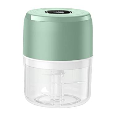 Imagem de Processador de alimentos portátil, picador elétrico de picador de legumes liquidificador para nozes pimentão, 250ml Verde