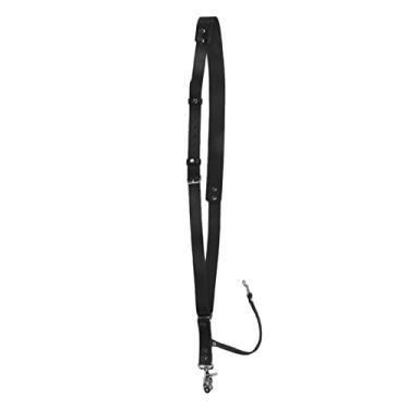 Imagem de Alça de Ombro para Câmera, Alça Confortável para Câmera Em Couro Estilo Vintage Sem Usar As Mãos para DSLR (Preto)