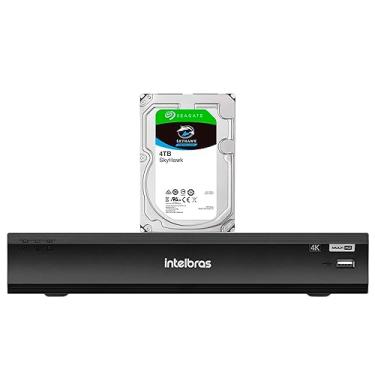 Imagem de DVR Gravador Digital de vídeo Intelbras IMHDX 5108 4k 8 Canais Detecção de veículos e pessoas H.265+ + HD SkyHawk 4TB