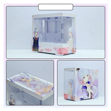 Imagem de Gabinete Gamer Computer Cases,Mid-Tower PC Gaming Case M-ATX/ITX - Front I/O USB 3.0 /Type-C Port - 270 ° Panoramic View Tempered Glass Panel - Water-Cooling Ready