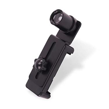 Imagem de WintopScope Suporte Universal de Metal para Celular com Lente Ocular de 12,5x para Microscópio Biológico (23,2 mm) - Preto