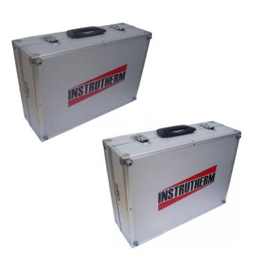 Imagem de Kit 2 Maleta Alumínio Transporte Chave Divisória Eva Pesca Acessórios Ferramentas Ma-800/810 Portátil Instrutherm