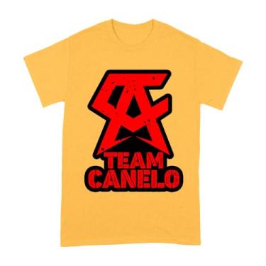 Imagem de Camiseta Team Canelo Alvarez Boxing Champion Supporter - Mostre seu orgulho de lutador, Dourado, 4G