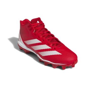 Imagem de adidas Tênis masculino Adizero Impact Spark moldado, Team Power Vermelho/Branco/Team Power Red, 12.5