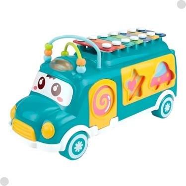 Imagem de Grupo ShopMix, Ônibus Brinquedo Educativo Xilofone Peças De Encaixar Ônibus Brinquedo Educativo Xilofone Peças De Encaixar Cor:Verde Ág