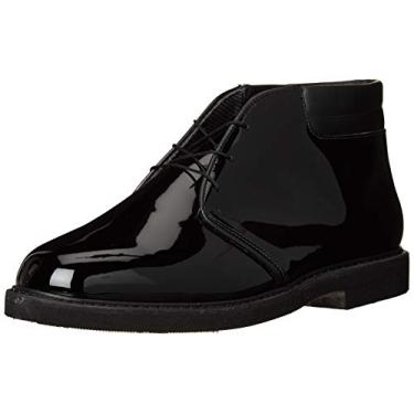 Imagem de Bates Chukka masculina com gola acolchoada de alto brilho, Preto, 4.5 Narrow