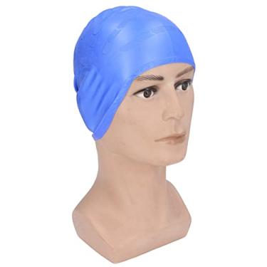 Imagem de Touca de Natação, Touca de Natação 3D, Design Ergonômico, Proteção Confortável para Os Ouvidos, para Mulheres, Crianças, Homens, Adultos, Meninos, Meninas, para Cabelos Longos ou