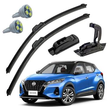 Imagem de Palheta Limpador Parabrisa Nissan Kicks + Pingo T10 - Tiger Auto