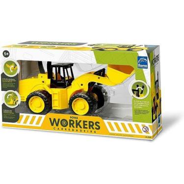 Imagem de Carregadeira workes roma brinquedos com alavancas 5+ amarela