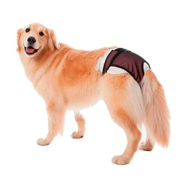Imagem de Roupa Protetora Petmed Higiênica Para Fraldas e Cio Rosa - Tamanho 7 -