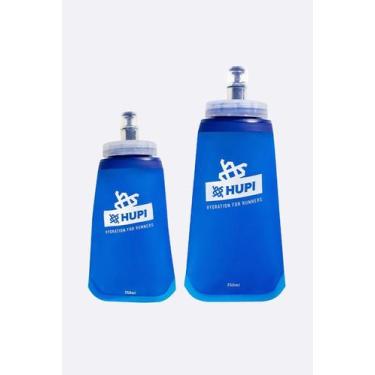 Imagem de Kit Garrafas Dobráveis Soft Flash HUPI 250ml + 350ml, AZUL