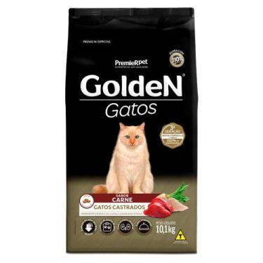 Imagem de Ração Golden Gatos Castrados Adultos Sabor Carne 10,1 kg - PREMIER
